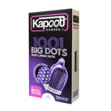 کاندوم خار درشت کاپوت KAPOOT مدل BIG DOTS بسته 10 عددی