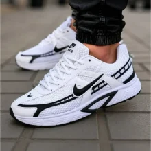 کفش کتانی اسپرت نایک سفید بافت راحتی پیاده روی ورزشی زیره پی یو سایز 40 تا 44