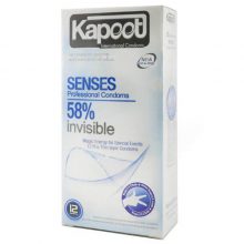 کاندوم شفاف و نازک کاپوت KAPOOT مدل SENSES 58% بسته 12عددی