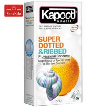 کاندوم کاپوت مدل Super Dotted And Ribbed