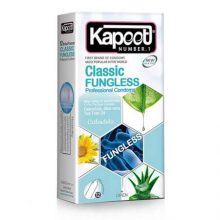 کاندوم ضد قارچ و حساسیت كاپوت KAPOOT مدل CLASSIC FUNGLESS بسته12عددی